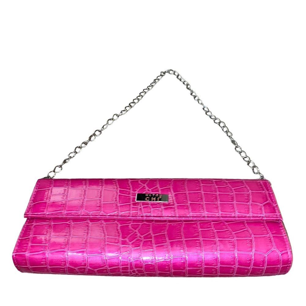 Pink Crocodile Handbag